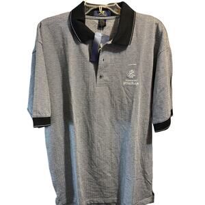 Ash City Vintage Kawasaki Ichiban Polo Shirt Men’s L Gray 1/4 Button SS Golf NWT